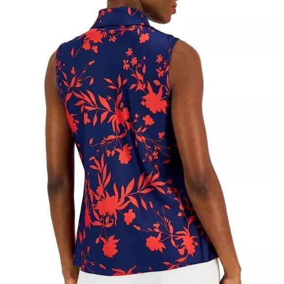 TAHARI ASL Sleeveless Sailor-Neck Top New Size XL - Picture 2 of 10